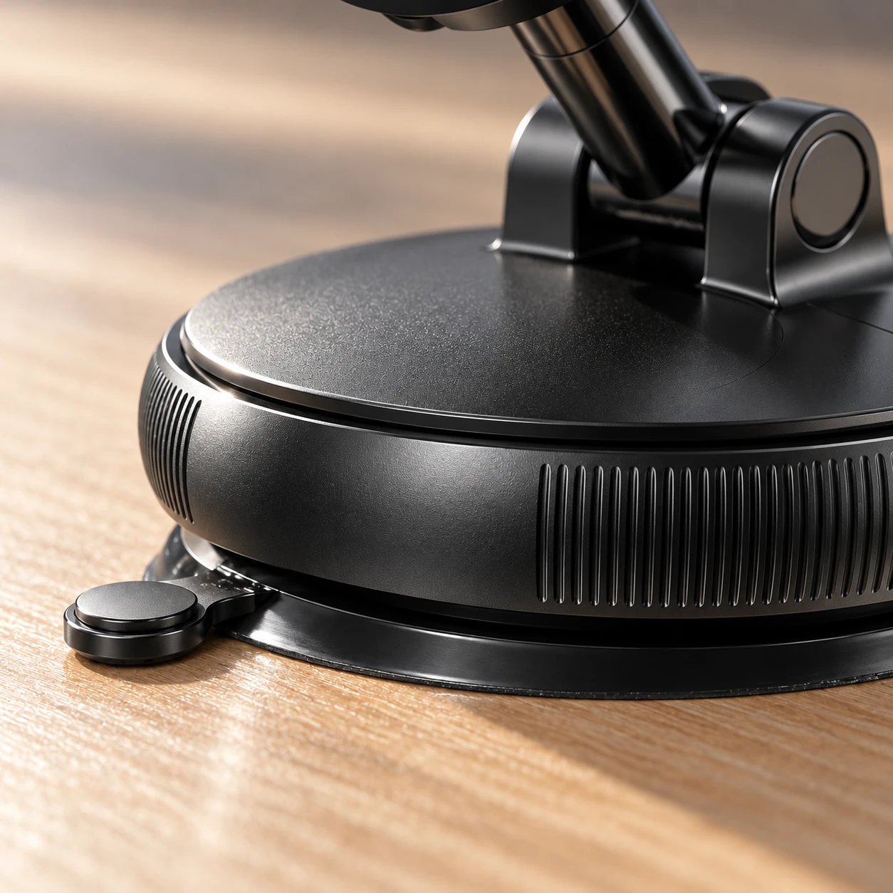close view of the vacuum base and the release tab