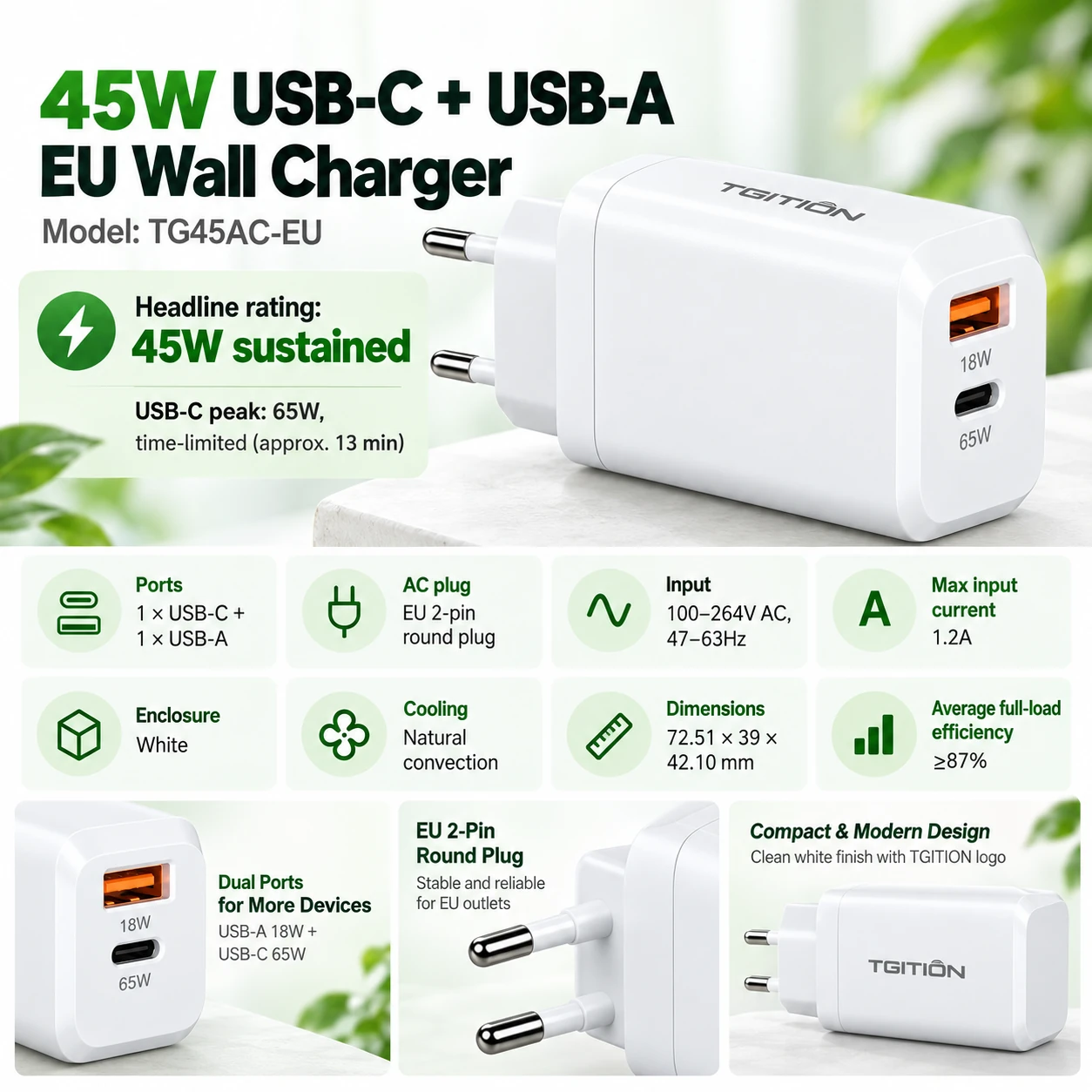 key specifications and port layout