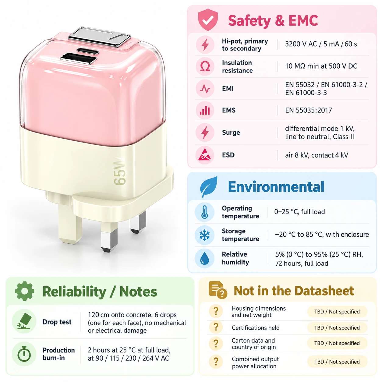 UK plug, two-tone — specification sheet 5