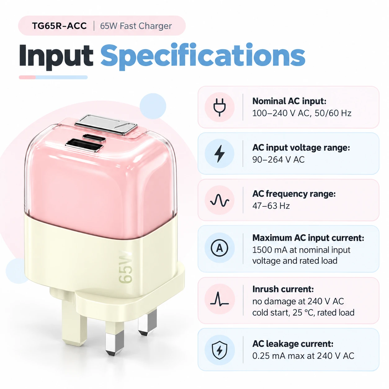 UK plug, two-tone — specification sheet 2